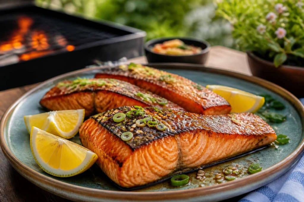Saumon mariné au barbecue : recette savoureuse et facile