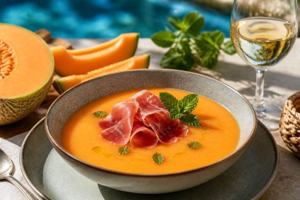 Soupe de melon froide : recette estivale rafraîchissante