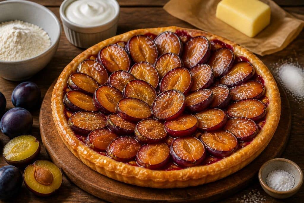 Recette de la tarte alsacienne aux quetsches