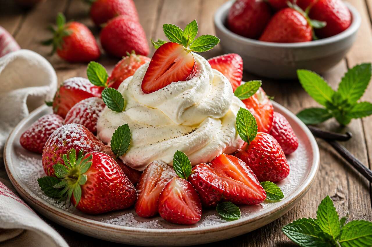 Fraises à la chantilly : recette facile et rapide