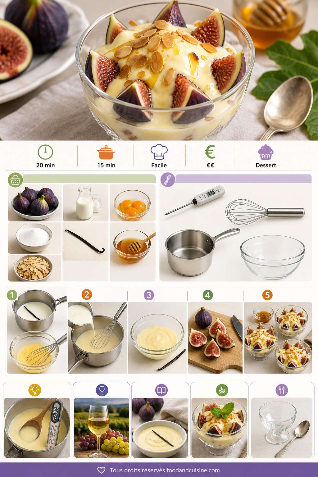 Fiche recette Figues &agrave; l'anglaise : une recette savoureuse