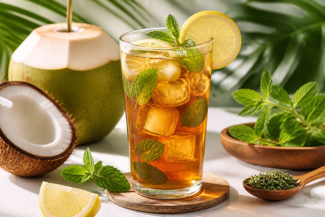 Recette de l'Ice Tea sans sucre maison