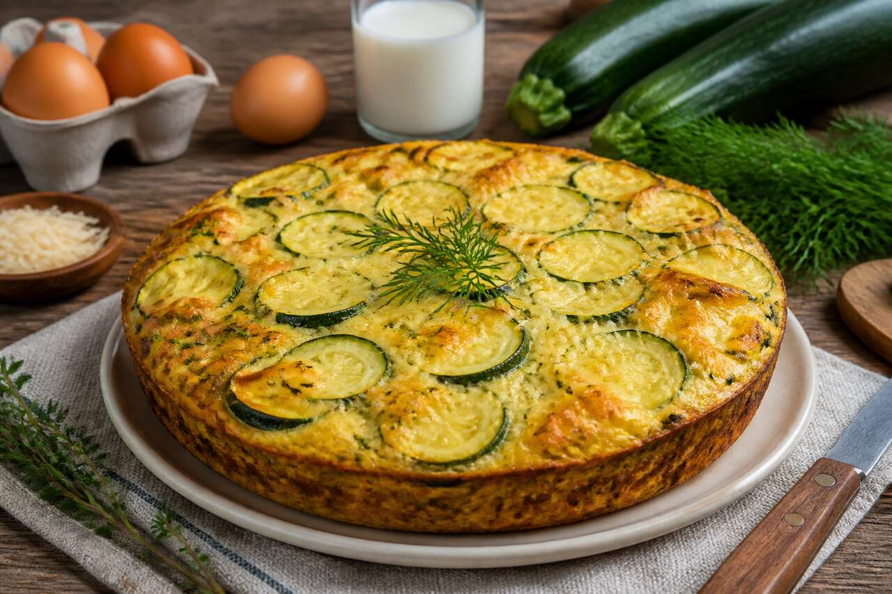 Recette : quiche sans pâte aux courgettes facile et légère