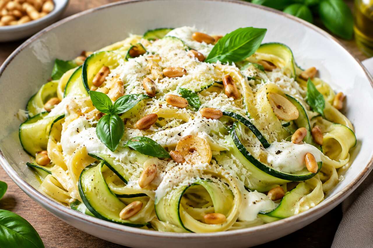 Recette facile : tagliatelles aux courgettes