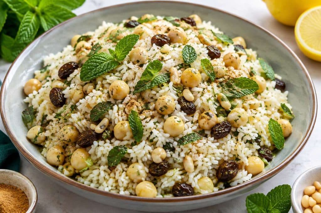 Salade de riz à la menthe : recette fraîche et savoureuse