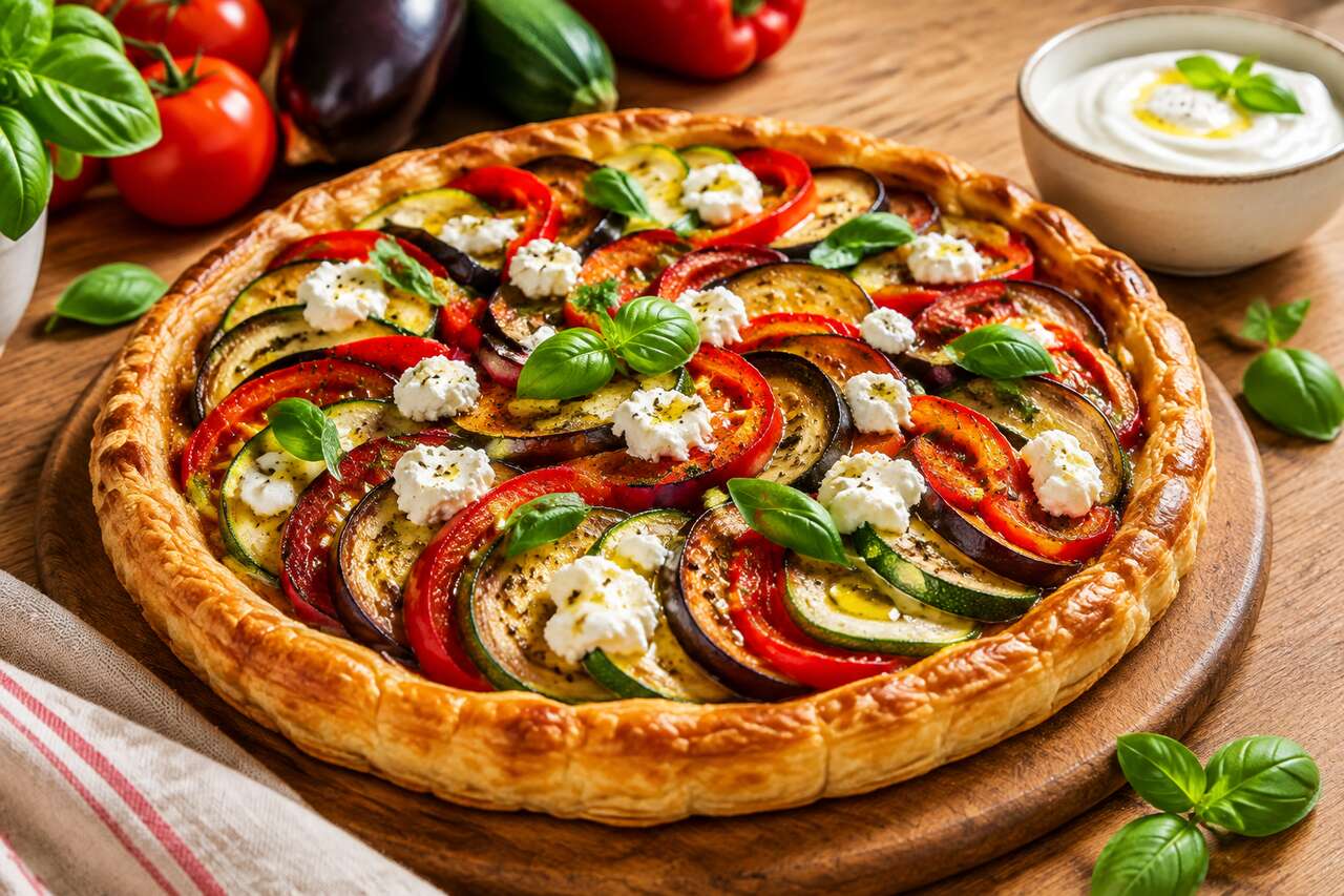 Tartelette aux légumes du jardin : recette gourmande et facile