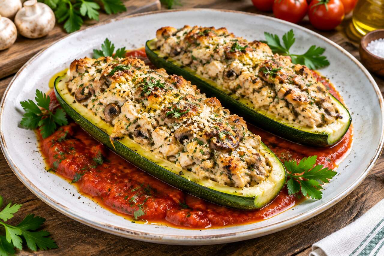 Courgettes farcies légères : recette savoureuse et diététique