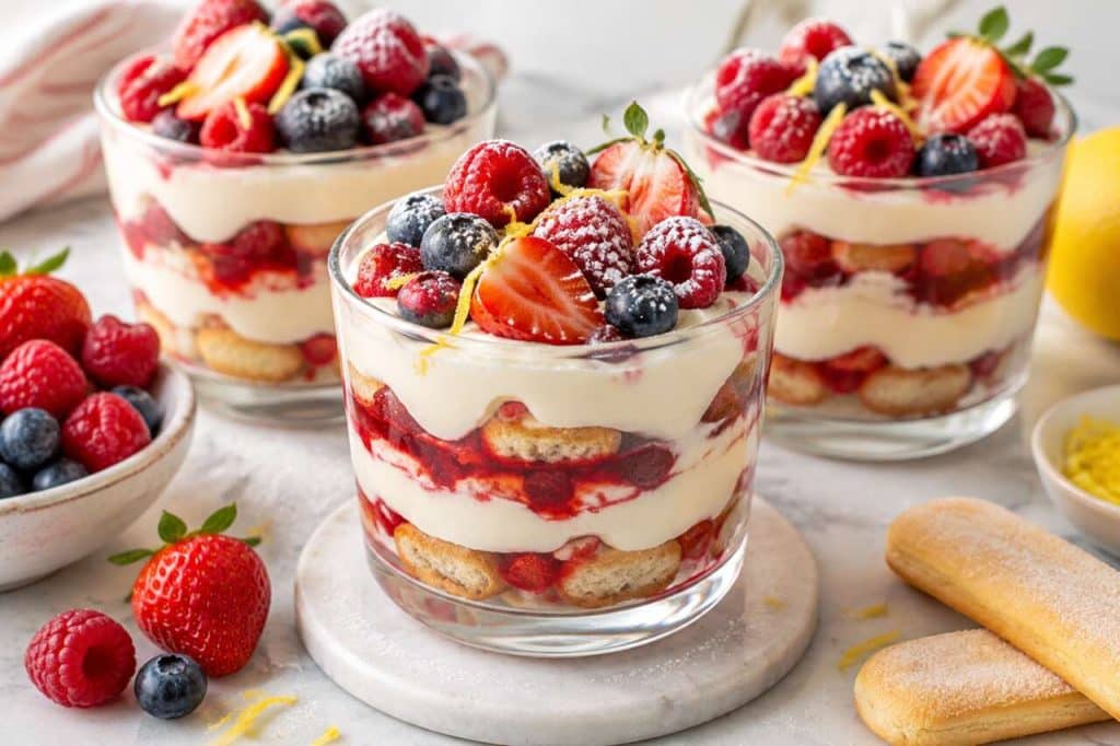Tiramisu aux fruits rouges facile : recette simple et délicieuse