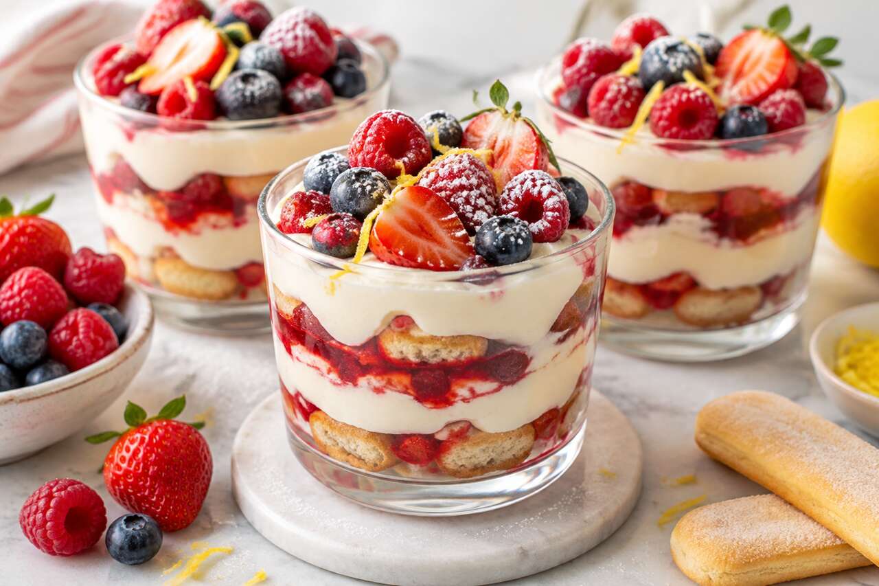 Tiramisu aux fruits rouges facile : recette simple et délicieuse
