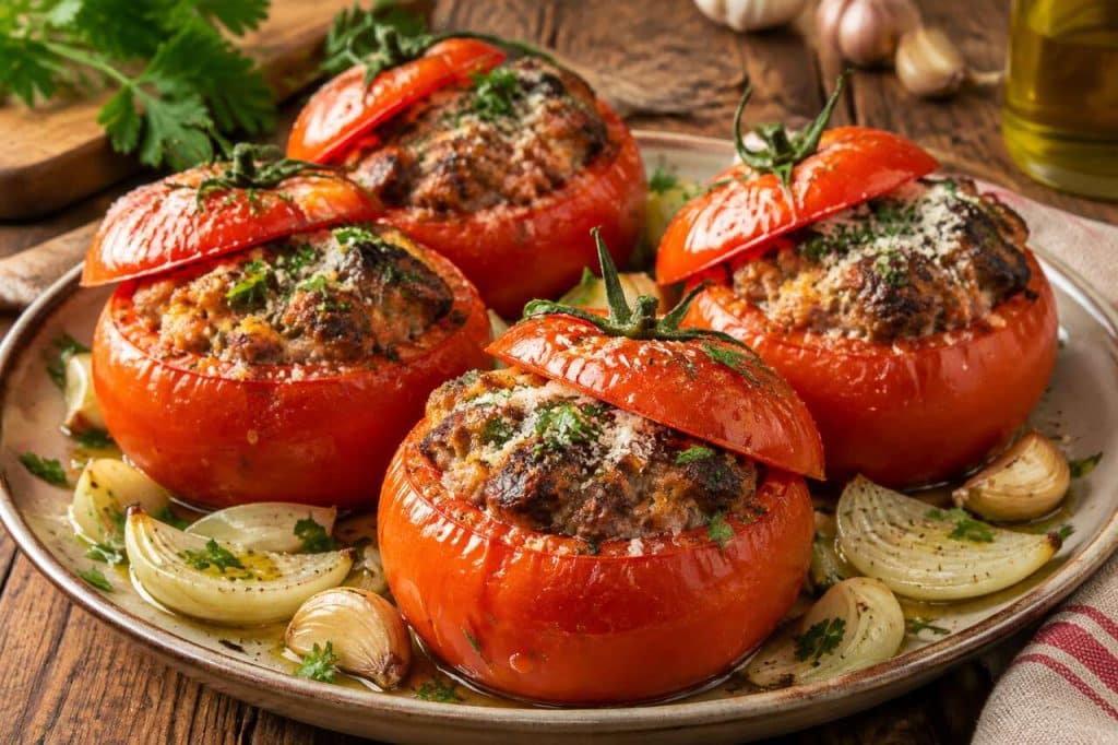 Tomates farcies à la viande hachée : recette savoureuse
