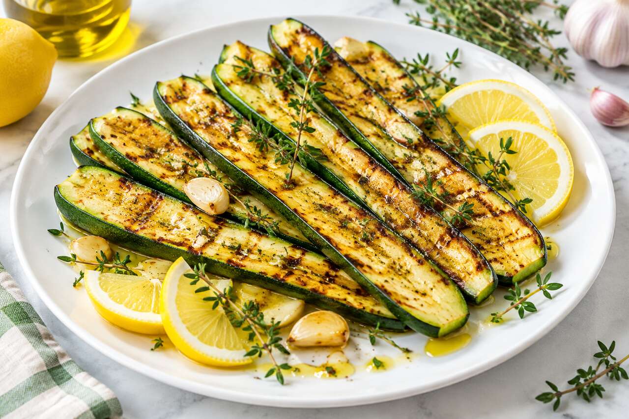 Courgettes grillées au barbecue : recette savoureuse et facile