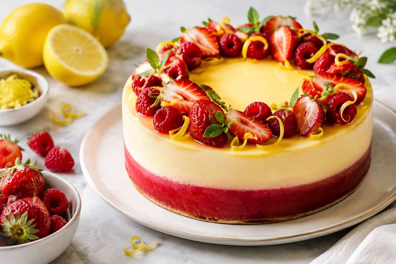 Entremets citron fruits rouges : recette rafraîchissante et gourmande