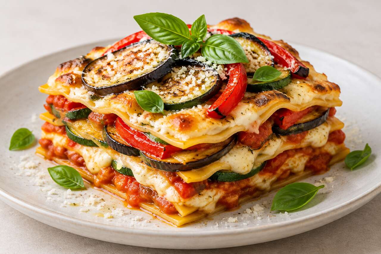 Lasagnes végétariennes aux légumes du soleil : recette savoureuse et facile