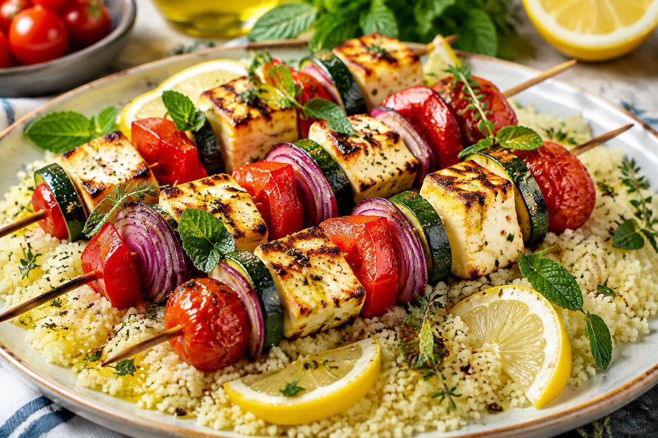 Brochettes de halloumi : une recette savoureuse et originale