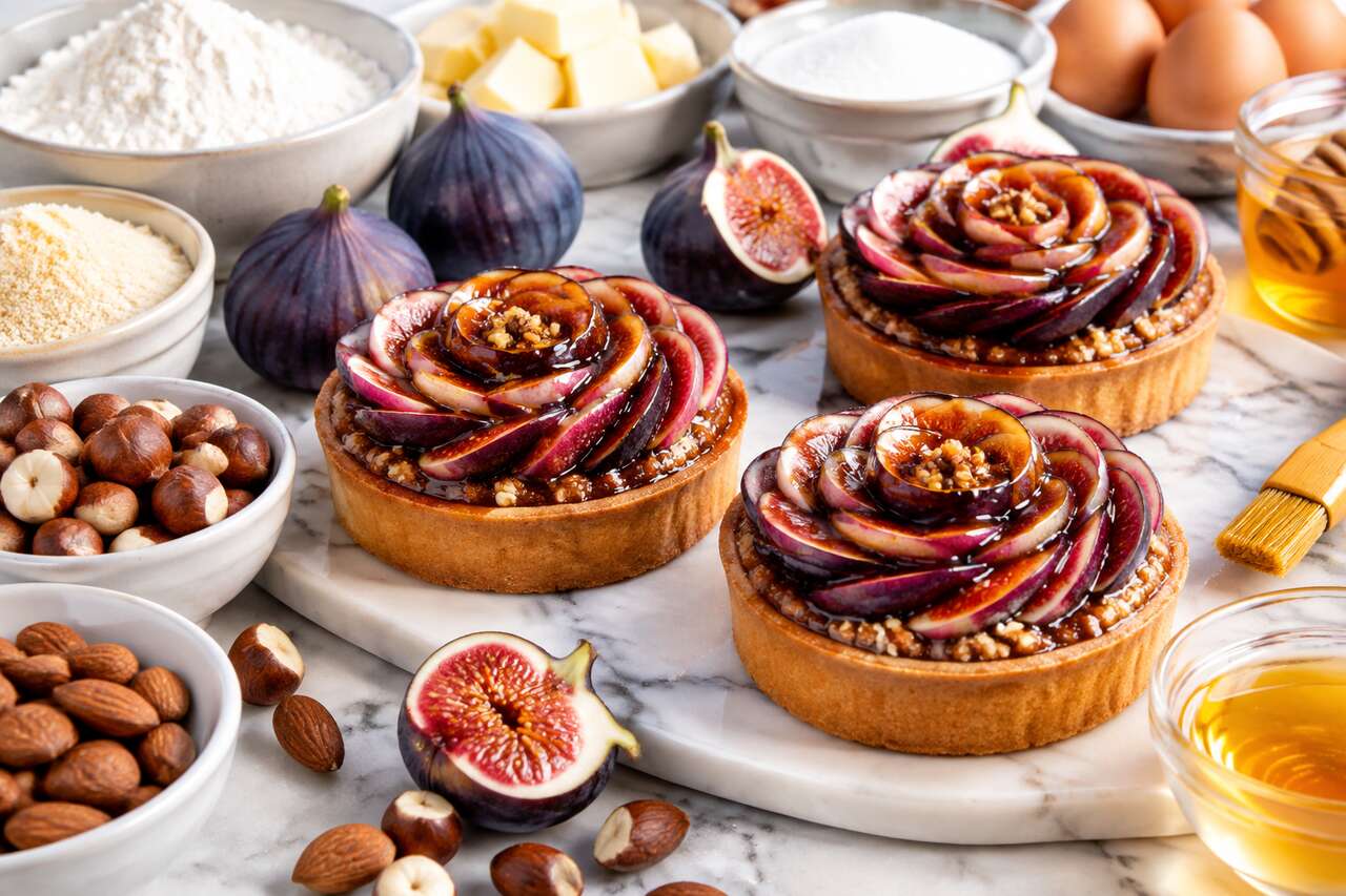 Tartelettes aux figues et praliné de Thierry Mulhaupt