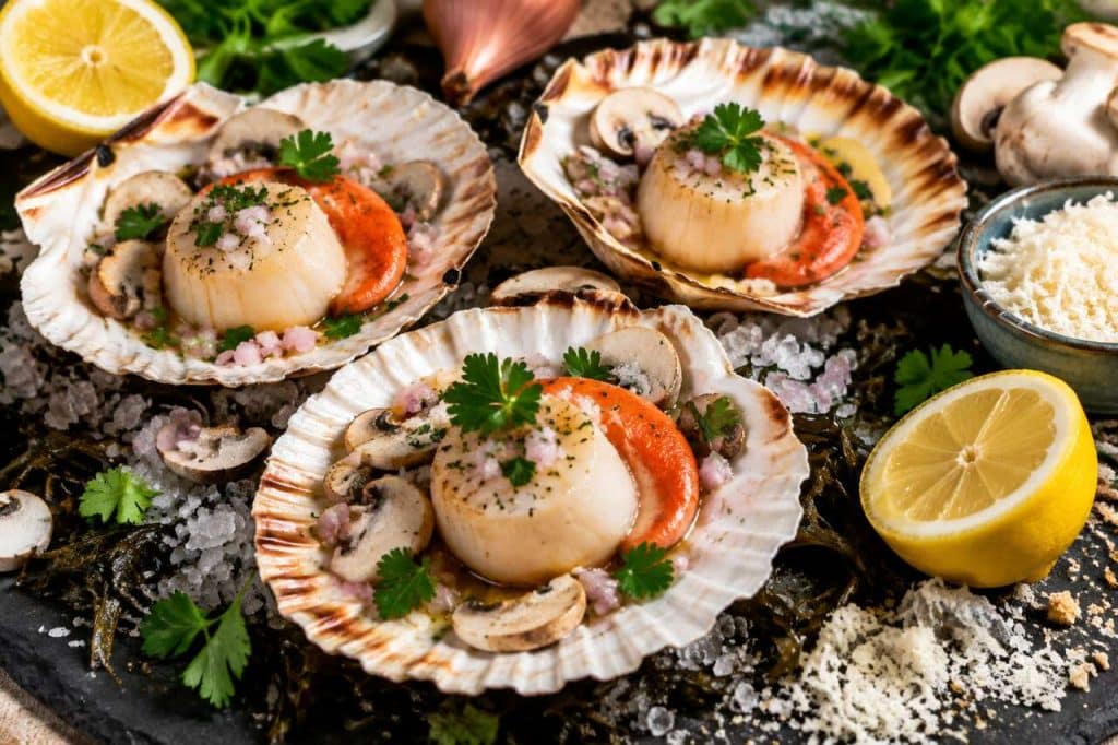 Coquilles Saint-Jacques gratinées : recette gourmande et savoureuse
