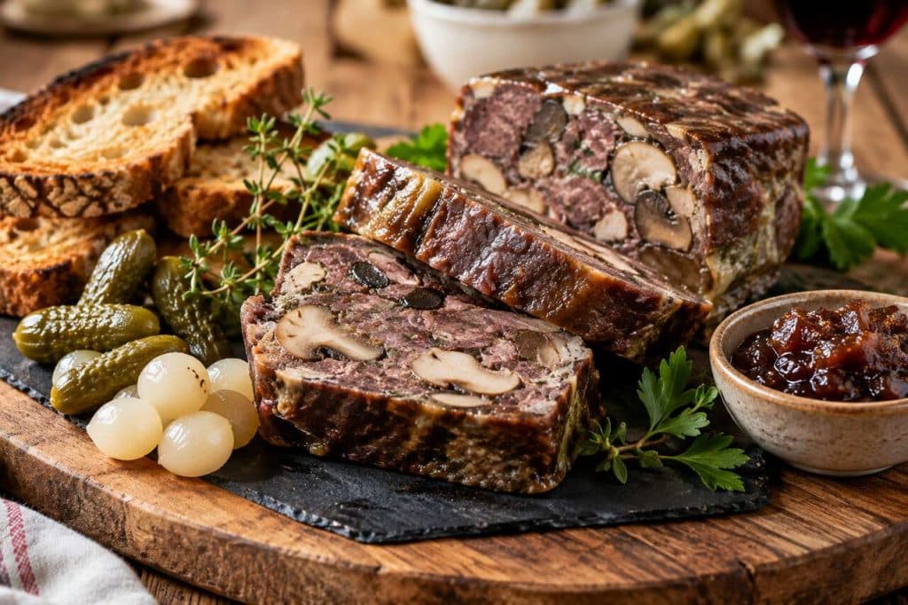 Terrine de cerf aux champignons : recette raffinée et savoureuse