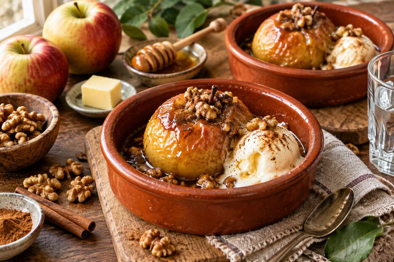 Pommes au four caramélisées au miel : recette facile et savoureuse