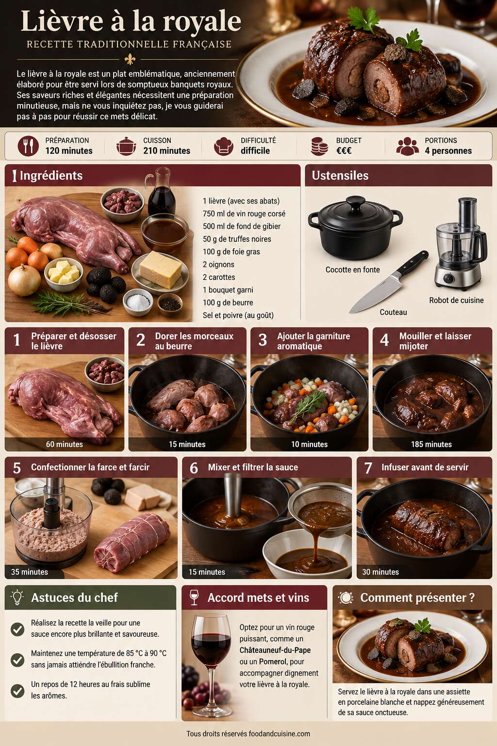 Fiche recette Li&egrave;vre &agrave; la royale : recette traditionnelle fran&ccedil;aise