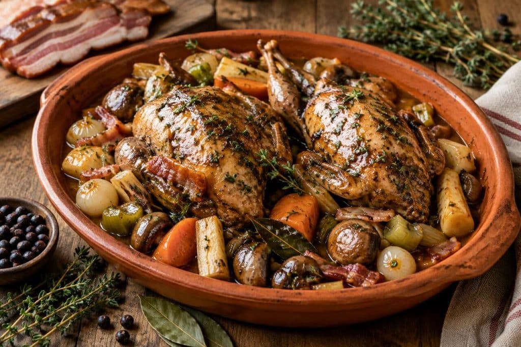Recette de grives aux légumes savoureux