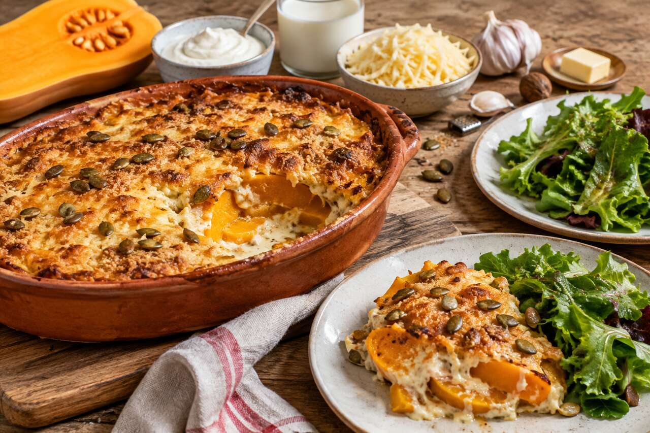 Gratin de courge butternut : recette tendance de Pinterest