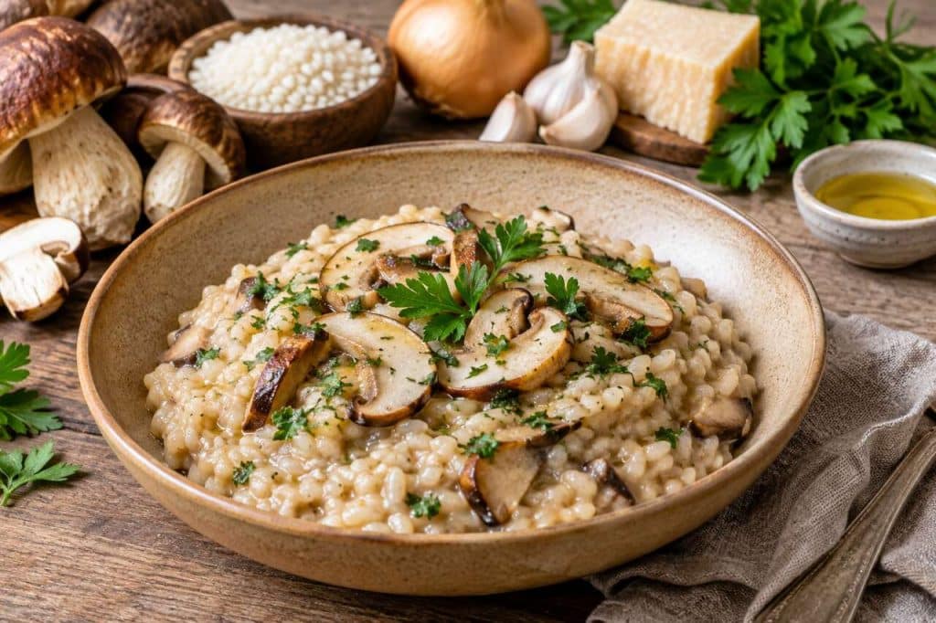 Risotto aux cèpes : recette gourmande à essayer