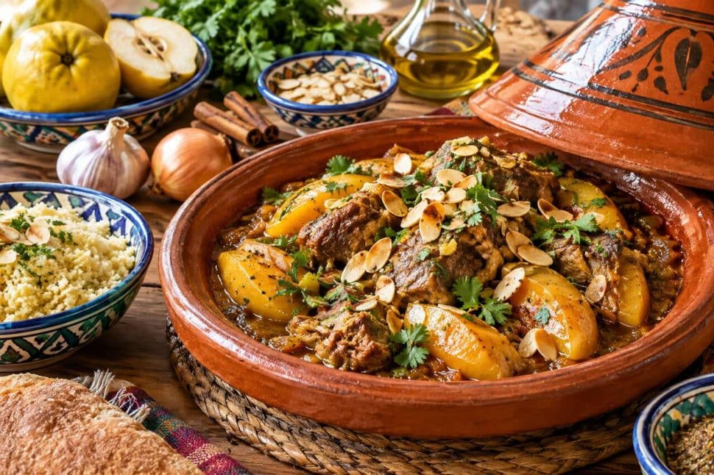 Tajine d'agneau aux coings : recette savoureuse et parfumée