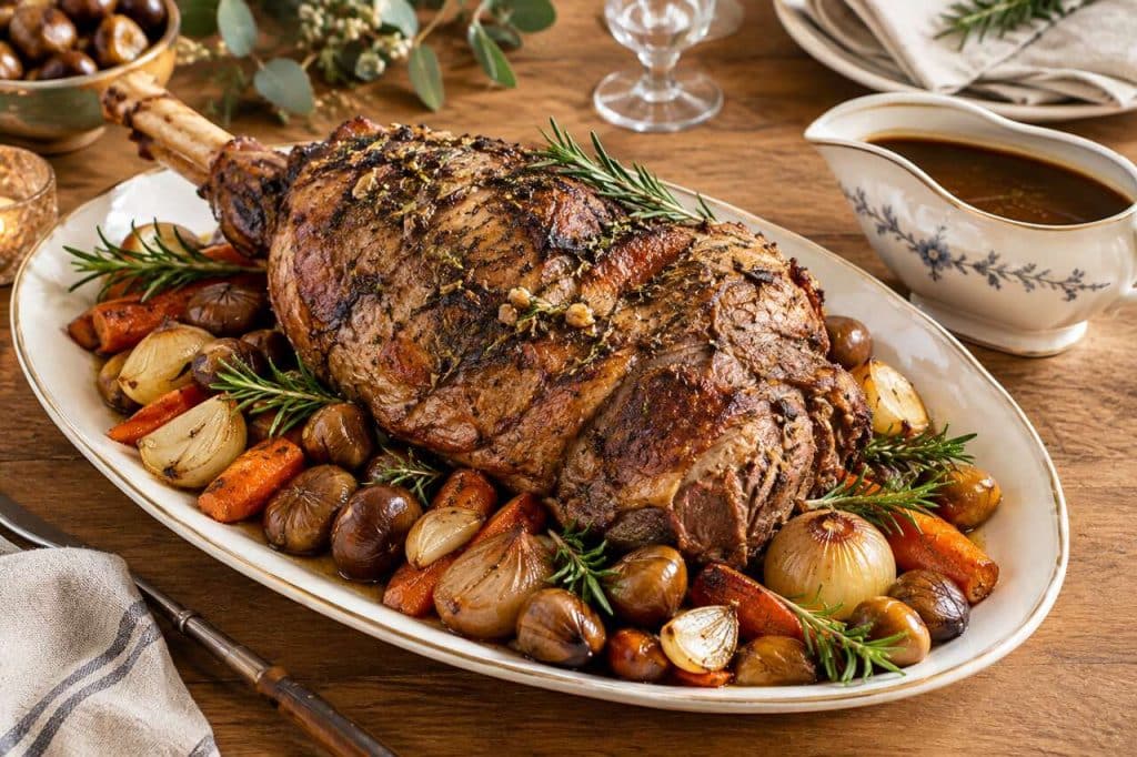 Gigot d'agneau aux châtaignes : recette savoureuse