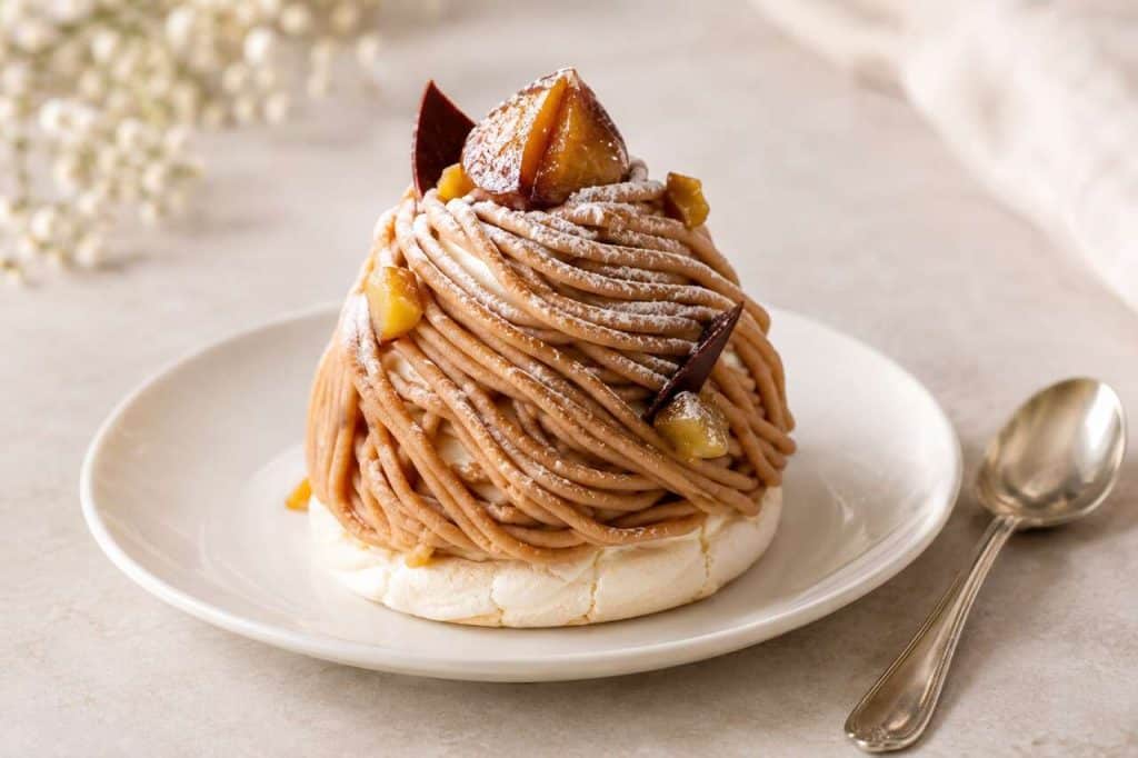 Mont-Blanc à la crème de marrons et chocolat par Cyril Lignac : recette gourmande