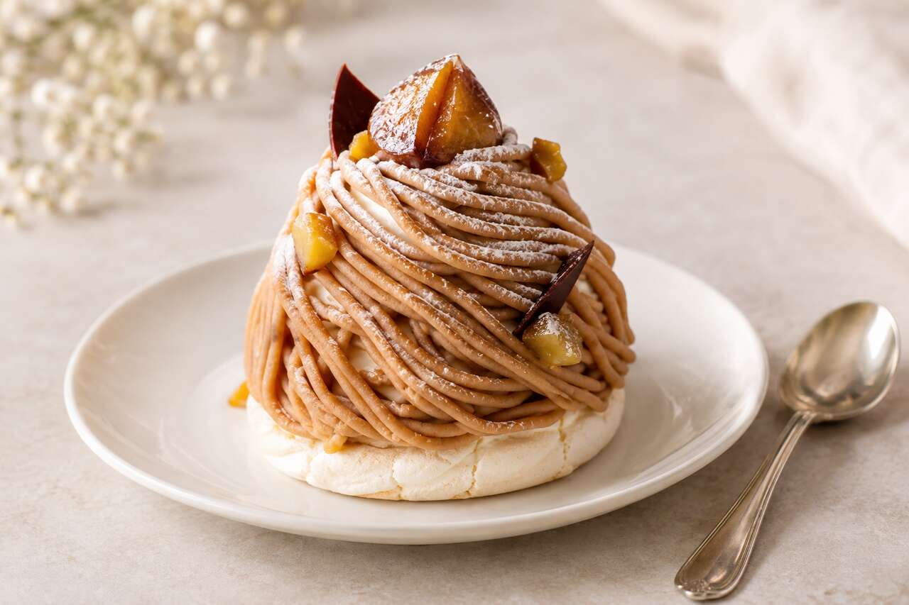 Mont-Blanc à la crème de marrons et chocolat par Cyril Lignac : recette gourmande